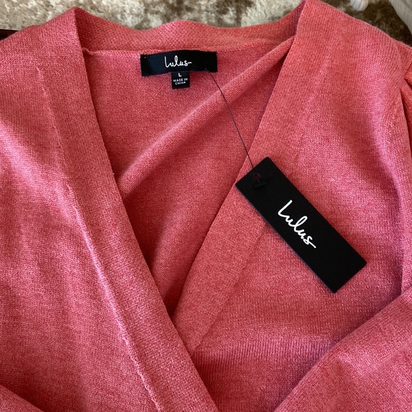 Lulus size L wrap dress - Picture 2 of 2